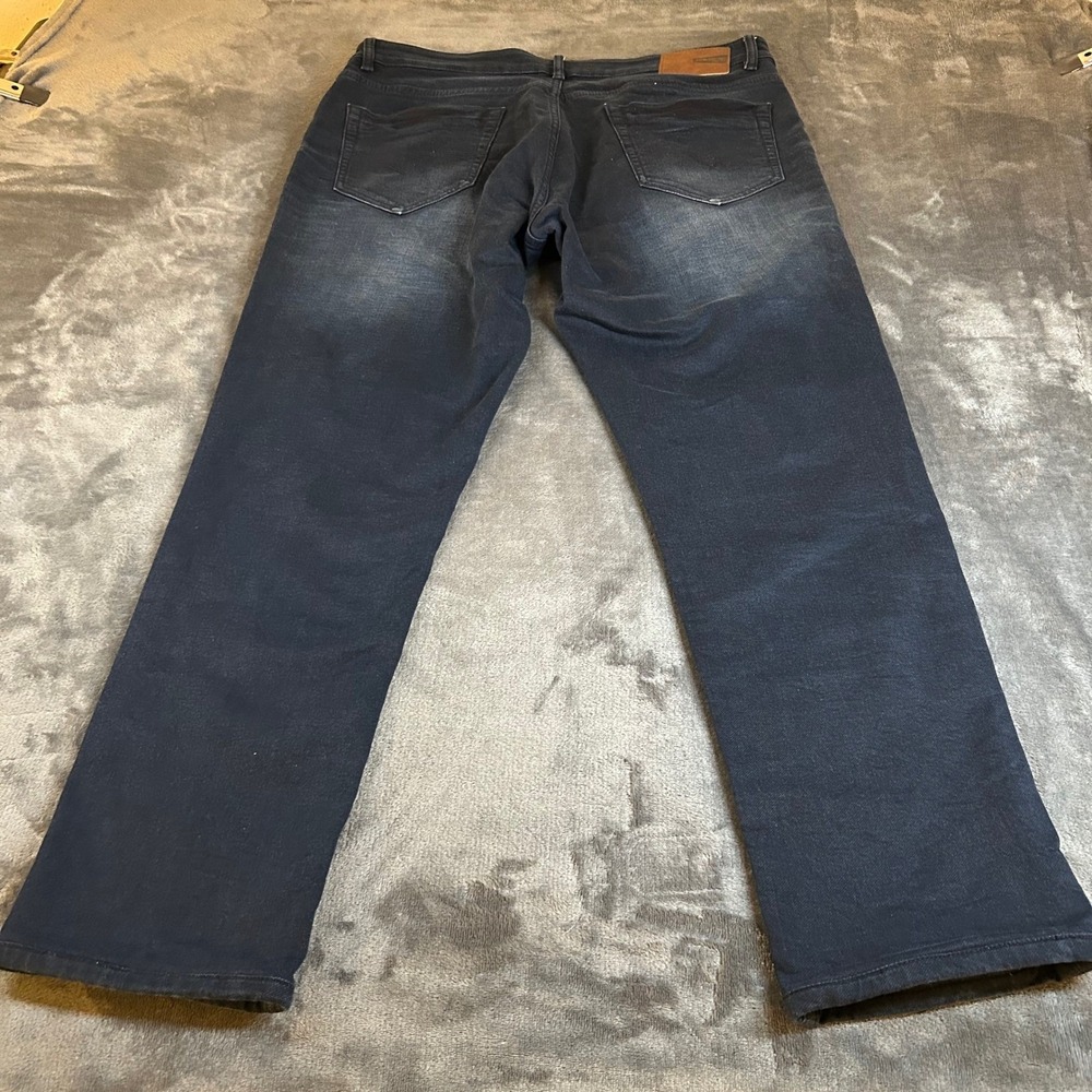 Richlook JNS Riveted and Casted Jeans Mens fits 36x29" Dark Blue Straight Fit - Picture 4 of 14